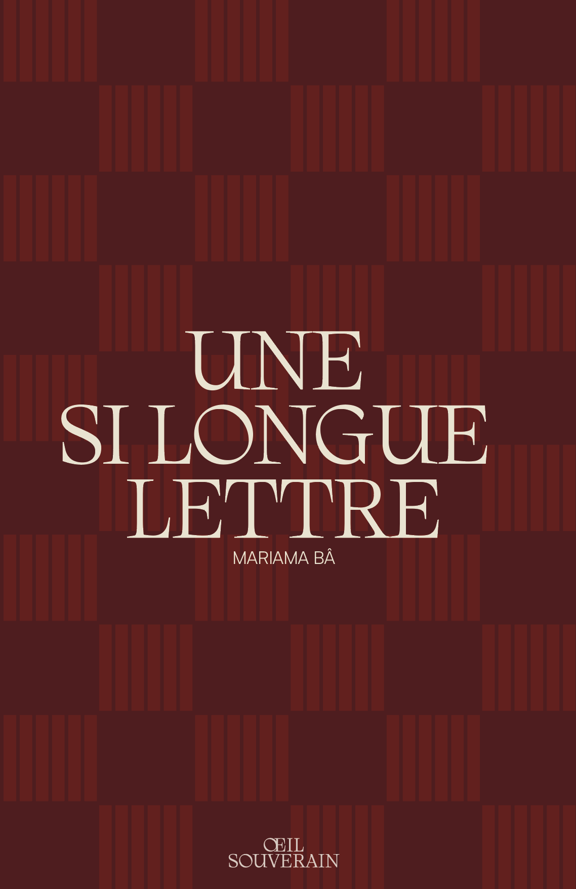 Une si longue lettre Mariama Bâ